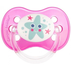 Кругла пустушка Canpol babies Brokat силіконова 0-6мес., 1 шт. (22/410)