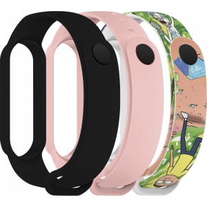 Ремінець для фітнес-браслету Armorstandart for Xiaomi Mi Band 7/6/5 RM Cartoon (ARM77053)