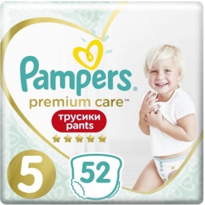 Одноразові підгузки-трусики Pampers Premium 5 52 шт. (8001090760036)