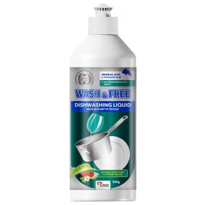 Засіб для ручного миття посуду WASH & FREE Екстракт алое вера та лісової суниці 500г