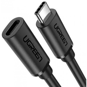 Кабель синхронізації даних UGREEN US353 USB 3.1 Gen 2 Type-C M-M 1 m 20V/5A 100W Black (10387)