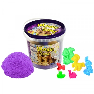 Кінетичний пісок Strateg Magic Sand Фіолетовий в відрі 1 кг (372-4)