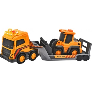 Наземна будівельна техніка DICKIE TOYS Вантажівка Вольво з звук і світло. еф, з причепом і навантажувачем, 32 см, 3+ (372 5008)