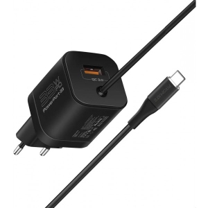 Мережевий зарядний пристрій Promate Powerport-pdqc3 Black