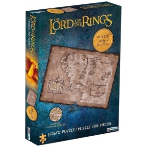 Пазли картонні (8 +) Lord of the Rings Middle Earth 1000 шт. (3665361054696) продаж
