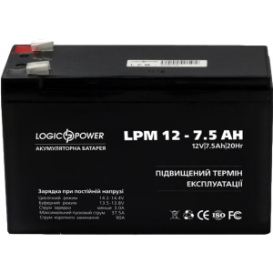 Акумулятор для ДБЖ LogicPower LPM 12В 7.5 Ач (3864)