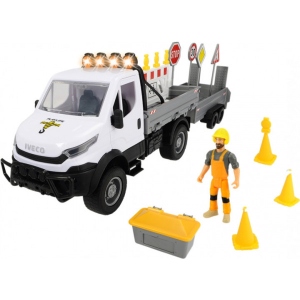 Наземна спецтехніка DICKIE TOYS «Плейлайф. Дорожній рух », авто з трейлером, і акс., З н. і св. еф., 41,5 см, 3+ (383 8005)