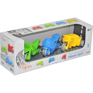 Базовий ігровий транспорт для малюка Tigres Набір мотоциклів "Kid cars Sport" 3 шт. (39545)