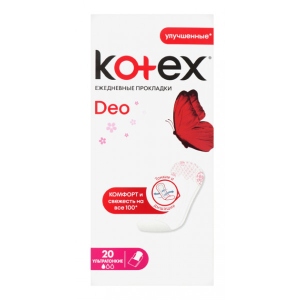 Прокладки щоденні Kotex Ultraslim Deo 20 шт. (9425587)