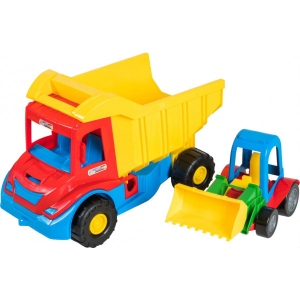 Базовий ігровий транспорт для малюка Tigres "Multi Truck" вантажівка з трактором (39219)