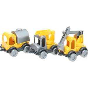Базовий ігровий транспорт для малюка Tigres Будівельник "Kid cars" 3 шт. (39270)