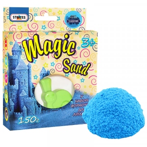 Кінетичний пісок Strateg Magic sand блакитний з ароматом чорниці, 150 гр. (39310)