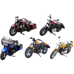 Колекційний легковий транспорт Maisto "Harley-Davidson Motorcycles With Stand", масштаб 1:18 (39360-39)