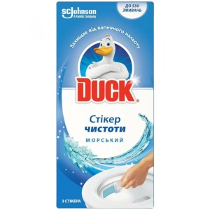 Туалетний блок SC Johnson Duck стікер Морський  3 шт. (5000204324259)