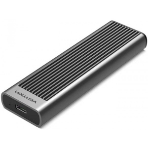 Зовнішній карман Vention SSD M.2 (NVME) M-key USB Type-C 3.2 10Gbps Heat Sink Aluminum Grey (KPKH0)