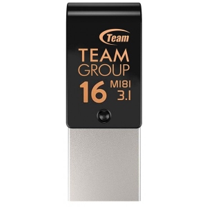 Флеш USB Team M181 16GB USB 3.1/Type-C Black (TM181316GB01)