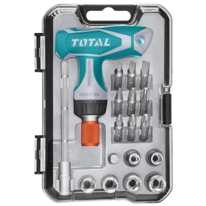 Викрутка зі змінними бітами Total TACSD30186 17 шт.