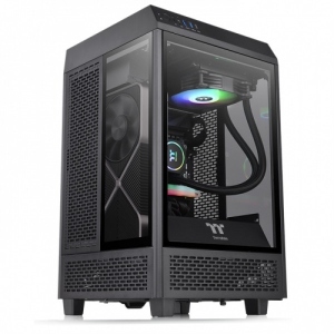 Корпус Thermaltake The Tower 100 Black Tempered Glass (CA-1R3-00S1WN-00)