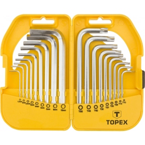 Набір шестигранних ключів TOPEX 35D952 18 шт.