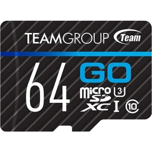 Карта пам'яті Team Go microSDXC 64GB UHS-I/U3 + SD adapter (TGUSDX64GU303)