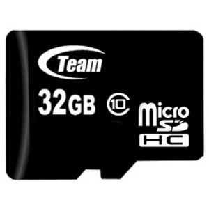 Карта пам'яті Team MicroSDHC 32GB Class 10 + SD-adapter (TUSDH32GCL1003)
