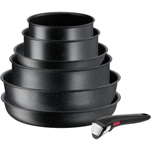 Уцінка - Набір посуду зі знімною ручкою Tefal L3998702 Ingenio Black Stone 7 пр