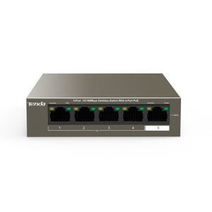 Коммутатор локальної мережі (Switch) Tenda TEF1105P-4-63W