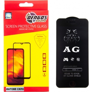 Захисне скло для смартфону DENGOS Full Glue Matte for Apple iPhone 11 Pro Max Black (TGFG-MATT-04)