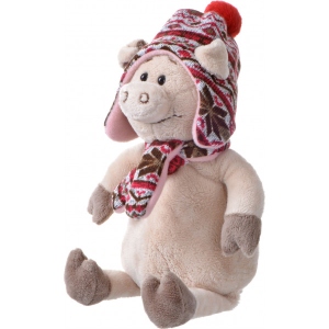 М'яка іграшка тварина Same Toy Порося в капелюсі 30 см (THT721)