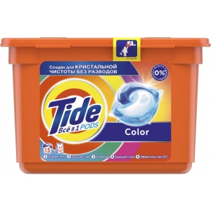 Капсули для прання Tide Все-В-1 Color 15 шт