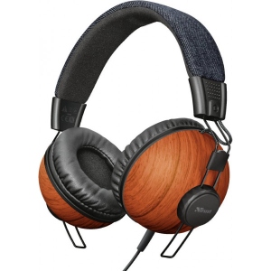 Навушники накладні дротові Trust Noma Headphones Denim Wood (22637)