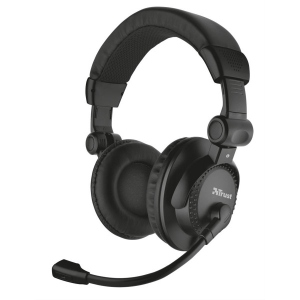 Гарнітура дротова Trust Quasar Headset  for PC and laptop (21661)