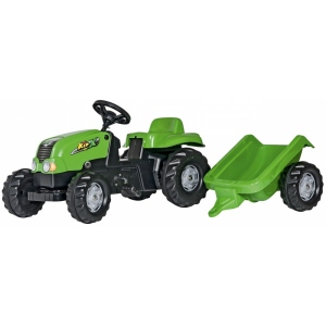 Толокар Rolly Toys Трактор з причіпом rollyKid-X Зелений (012169) Київ
