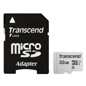 Карта пам'яті Transcend microSDHC 300S 32GB UHS-I U1 + ad (TS32GUSD300S-A) в Україні