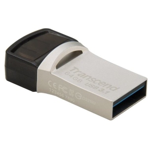Флеш USB Transcend JetFlash 890 64GB Silver (TS64GJF890S) замовити в Україні