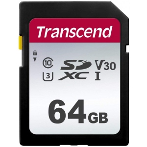 Карта пам'яті Transcend SDXC 300S 64GB UHS-I U3 (TS64GSDC300S)