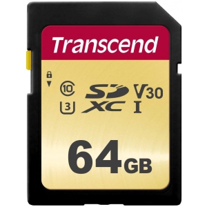 Карта пам'яті Transcend SDXC 500S 64GB UHS-I U3 (TS64GSDC500S)