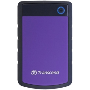 Жорсткий диск зовнішній дротовий Transcend 1TB TS1TSJ25H3P Storejet 2.5'