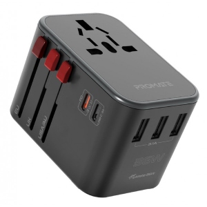 Мережевий зарядний пристрій Promate Tripmate-36w.Black