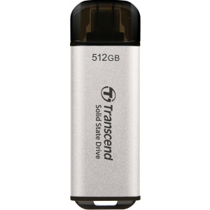 SSD-накопичувач зовнішній Transcend 512GB USB 3.1 Gen 2 Type-C ESD300 Silver (TS512GESD300S)