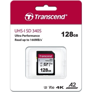Карта пам'яті Transcend 128GB SD Card UHS-I U3 A2 Ultra Performance (TS128GSDC340S)