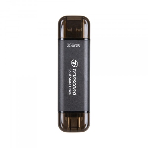 SSD-накопичувач зовнішній Transcend ESD310C 256GB USB Type-A/USB Type-C 3D NAND Gray (TS256GESD310C) External