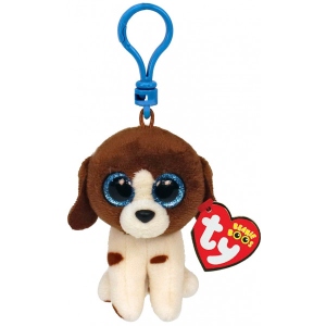 М'яка іграшка брелок TY Beanie Boo's Щеня "MUDDLES" 12 см (35245)