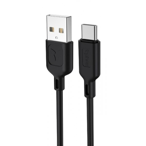 Кабель синхронізації даних T-phox Fast T-C829 Type-C 1.2m Black