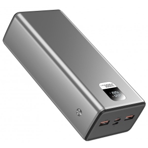 Батарея мобільна Xipin T145 PD20W 30000mAh Gray (T145LF)
