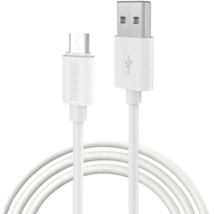 Кабель синхронізації даних Romoss Micro 2,4A 1m White (CB0531-631-143H)
