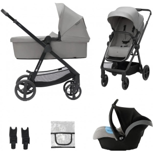 Коляска універсальна 3 в 1 Kinderkraft Newly Moonlight Grey (KSNEWL00GRY3000)
