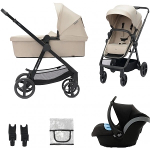 Коляска універсальна 3 в 1 Kinderkraft Newly Sand Beige (KSNEWL00BEG3000)