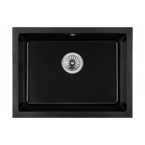 Мийка кухонна GRANADO Under top L black shine