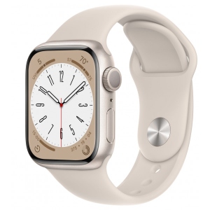 Смарт-годинник Apple Watch Series 8 GPS 45mm Starlight Aluminium Case with Starlight Sport Band